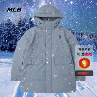 美职棒（MLB）羽绒服男女装 冬季纽约洋基队时尚防风保暖夹克羽绒衣 3ADJB0936-43BLP M