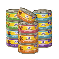 WELLNESS 宠物健康 均衡营养主食发腮美国猫罐头156g*12罐