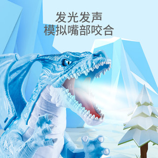 ZURU 乐波恐龙套装冰龙迅猛龙儿童仿真动物模型恐龙世界生日礼物