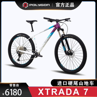 POLYGON XTRADA 7山地车林道硬尾xc越野山地车禧玛诺套件 紫白色 L (29轮径) 12速