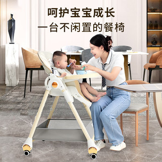 KEDT 宝宝餐椅婴儿家用儿童吃饭餐桌椅婴幼儿多功能可折叠便携座坐椅子 石墨灰