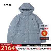 美职棒（MLB）羽绒服男女装 23冬季纽约洋基队时尚防风保暖夹克羽绒衣 3ADJB0936-43BLP XL