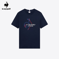 乐卡克法国公鸡男款2024春季三色系列短袖T恤L241MCNA0314 藏青色/D01 XL