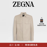 杰尼亚（Zegna）24春夏Oasi Lino 衬衫外套UDV60A7-SOT10-N03-XXL 54/L