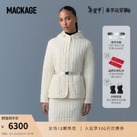 MACKAGE复古绗缝系列-女士 SIAN保暖羽绒服24早春 奶油白 XL