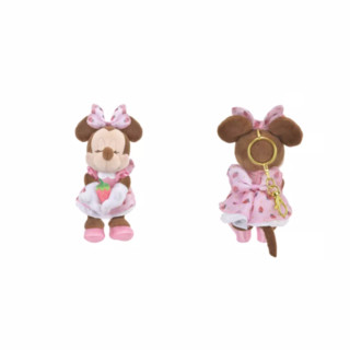 Disney 迪士尼 粉心草莓系列 米妮-挂件 毛绒玩具