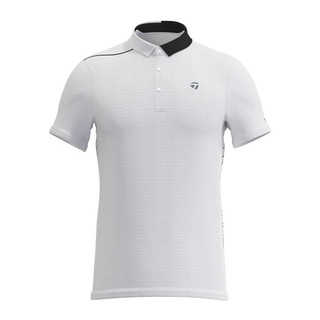 Taylormade泰勒梅高尔夫服装季男士运动透气golf短袖T恤POLO衫 N97044 白色 S