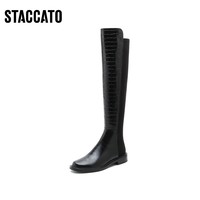 STACCATO 思加图 冬季新款简约套筒骑士靴长筒靴超长靴女长靴9Y609DC1