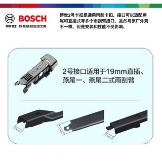 博世（BOSCH）雨刷器雨刮器旌翼24/18(14-19宝马4系/WEY摩卡/飞凡ER6 /宝沃BX5)