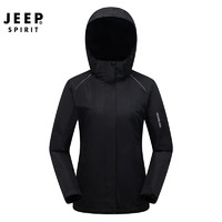 JEEP SPIRIT 吉普 JEEP 冲锋外套衣棉衣情侣款秋冬季三合一两件套加绒加厚防风衣棉服外套