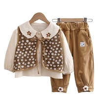 88VIP：SNOOPY 史努比 童装女童套装2024春季新款儿童上衣长袖宝宝裤子