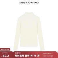 VEGA CHANG【仿貂绒打底】软软糯糯JU保暖  加厚绒针织毛衫女冬 浅米杏 均码