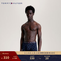 TOMMY HILFIGER23男装简约提花腰边舒适贴身四角裤平角内裤UM0UM02835 藏青色01X S