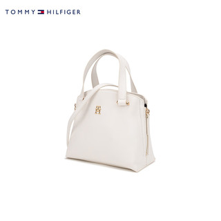 TOMMY HILFIGER 24春季女装金属字母可卸肩带手提斜挎单肩包AW0AW15968 白色YBL OS