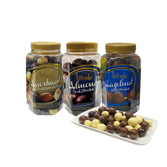 ALFREDO 爱芙Alfredo马来西亚进口罐装什锦巧克力坚果巧克力球形