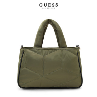 GUESS24年春女士纯色单肩手提通勤经典时尚百搭包包-YG899218 BLA-黑色 ONE