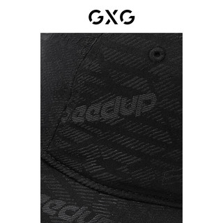 GXG棒球帽子男秋韩版设计时尚百搭夏季显脸小鸭舌帽男 黑色 均码