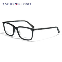 Tommy Hilfiger汤米镜架板材方框眼镜男款商务眼镜框2015 807仅镜框不含镜片 807-黑色