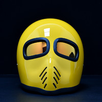 汤普森 外星人造型头盔 玻璃钢材质头盔 双窗 MOTOE非摩托车头盔