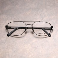 商务双梁飞行员式眼镜架大尺寸加宽理工男同款眼镜超轻近视眼镜框
