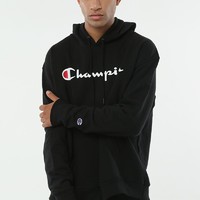 Champion 网球穿搭 logo加绒连帽卫衣 athletics线GF89H