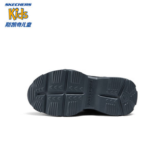 SKECHERS 斯凯奇 童鞋男童鞋子大童运动鞋儿童鞋跑步鞋402248L BLK/黑色 37码