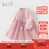 戴维贝拉（DAVE＆BELLA）女童公主裙中国风儿童裙子2024春装童裙宝宝连衣裙小童网纱裙 粉色 130cm（身高120-130cm）