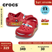 crocs卡骆驰闪电麦昆卡骆班小洞洞鞋男童女童包头拖鞋209382 红色-610 25(150mm)
