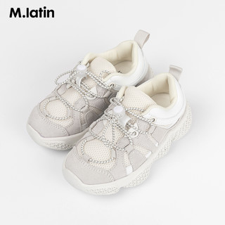 88VIP：M.Latin 马拉丁 童鞋儿童运动鞋2022春季新款网面松紧带舒适透气防滑老爹鞋