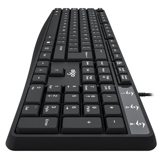 爱国者USB有线键盘鼠标套装 笔记本台式电脑 无线键鼠套装 家用办公游戏通用键盘 一体机电脑通用 有线单键盘 办公家用款