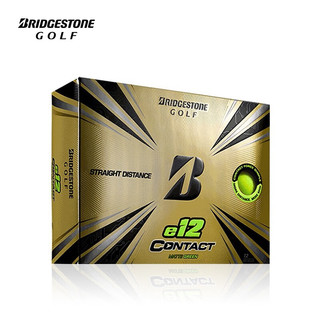 普利司通 高尔夫球e12 CONTACT系列高尔夫三层球日本制造 哑光绿色 1盒12粒