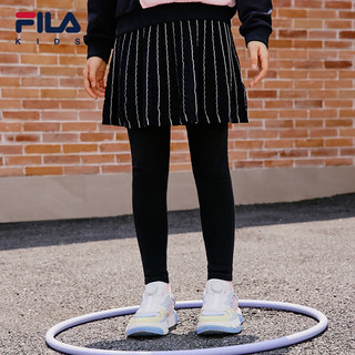 FILA KIDS斐乐童装女大童长裤秋季儿童修身打底裤子裙裤 传奇蓝-NV 140cm