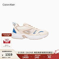 Calvin Klein Jeans24春夏男复古撞色拼接厚底网球鞋运动鞋新年ZM02670 01S-牛乳白 41