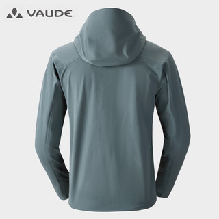 巍德（VAUDE）户外运动防水防风衣男士夹克耐磨面料软壳冲锋衣外套男 青灰蓝 XL