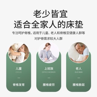 年年喜临门床垫棕垫3E环保椰棕床垫偏硬乳胶床垫薄年年喜临门榻榻米床垫 8CM（椰棕） 1*1.9m