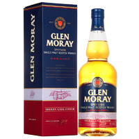 GLEN MORAY 格兰莫雷 年货礼盒 洋酒 经典 雪梨桶 斯佩塞 单一麦芽 威士忌 700ml