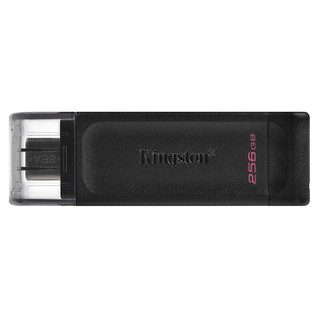 金士顿（Kingston）256GB USB3.2 Gen1 Type-C 大容量手机U盘 DT70  黑色