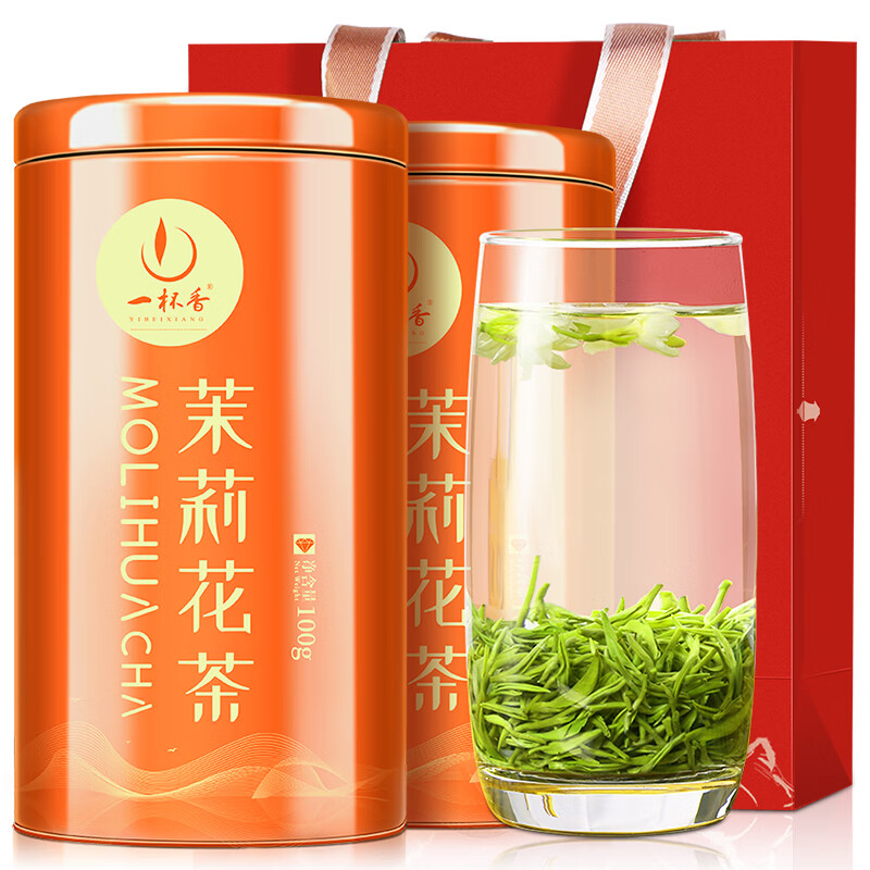 移动端、京东百亿补贴：一杯香 口粮好茶 茉莉飘雪200g