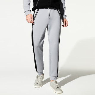 万星威（Munsingwear）高尔夫男士长裤冬季男装弹力收口运动卫裤保暖舒适休闲长裤 N350/灰色 LL