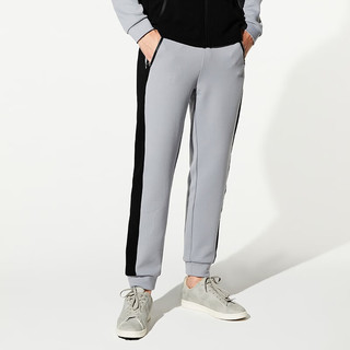 万星威（Munsingwear）高尔夫男士长裤冬季男装弹力收口运动卫裤保暖舒适休闲长裤 N350/灰色 LL