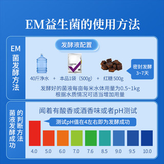 派克斯EM菌浓缩粉枯草芽孢杆菌水产养殖鱼虾改底调水肥水乳酸菌菌种 EM菌浓缩粉升级款*1袋【买3宋1】