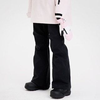 NOBADAY 女式秋冬长裤裤透气修身户外滑雪单板长裤P14202 亮白色 S