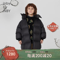 jnby by JNBY江南布衣童装23冬羽绒服长款男女童1NAC10990 001本黑 100cm