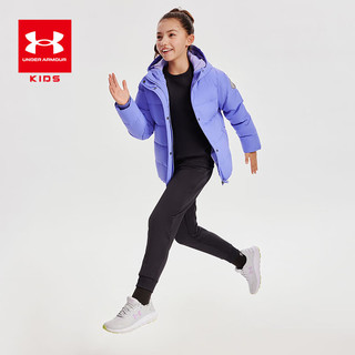 安德玛（Under Armour）（UnderArmour）童装秋冬儿童羽绒服运动舒适短款女男 紫色 150cm