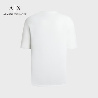 阿玛尼ARMANI EXCHANGE【】24早春AX男装圆领落肩徽标压花T恤 1116米白色 XL