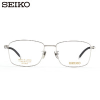 精工(SEIKO)男士商务钛合金光学眼镜架日本T7450 0OST 凯米U6防蓝光1.67 0OST-银色