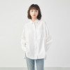 网易严选 【22秋】休闲男友风女设计感小众衬衫 珍珠白 L(170/88A)