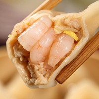 88VIP：鲜美来 三只虾仁饺子蒜黄味300g手工冷冻鲜嫩虾仁水饺