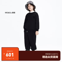little MO&Co.两件套装 little moco童装男女童加绒卫衣卫裤 黑色 130/60