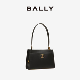 BALLY/巴利【】24春夏女士黑色皮革单肩包6306504 黑色 均码